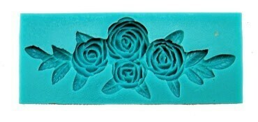 Graziano Stampo Silicone 4 Rose Dimensioni 5 a 6,5 cm 7,5 x 6,5 cm