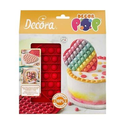 Decora Stampo in Silicone Decorpop Cuore 19 x 17 cm