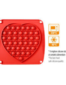 Decora Stampo in Silicone Decorpop Cuore 19 x 17 cm