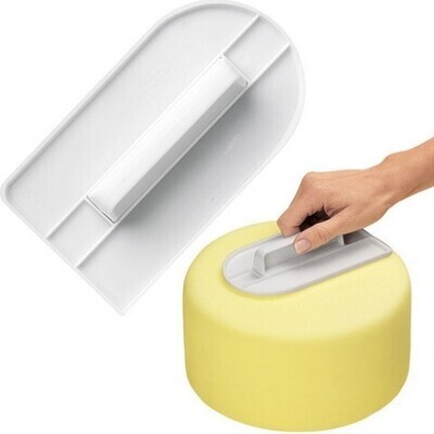 Decora Spatola Smoother Spalma Fondente in Plastica Bianca Dimensioni 16 x 9,5 cm