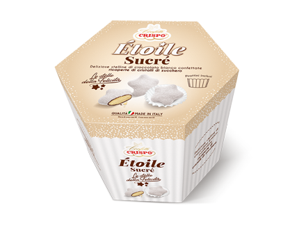 Crispo Etoile Sucrè Stelle della Felicità Colore Bianco Gluteen Free