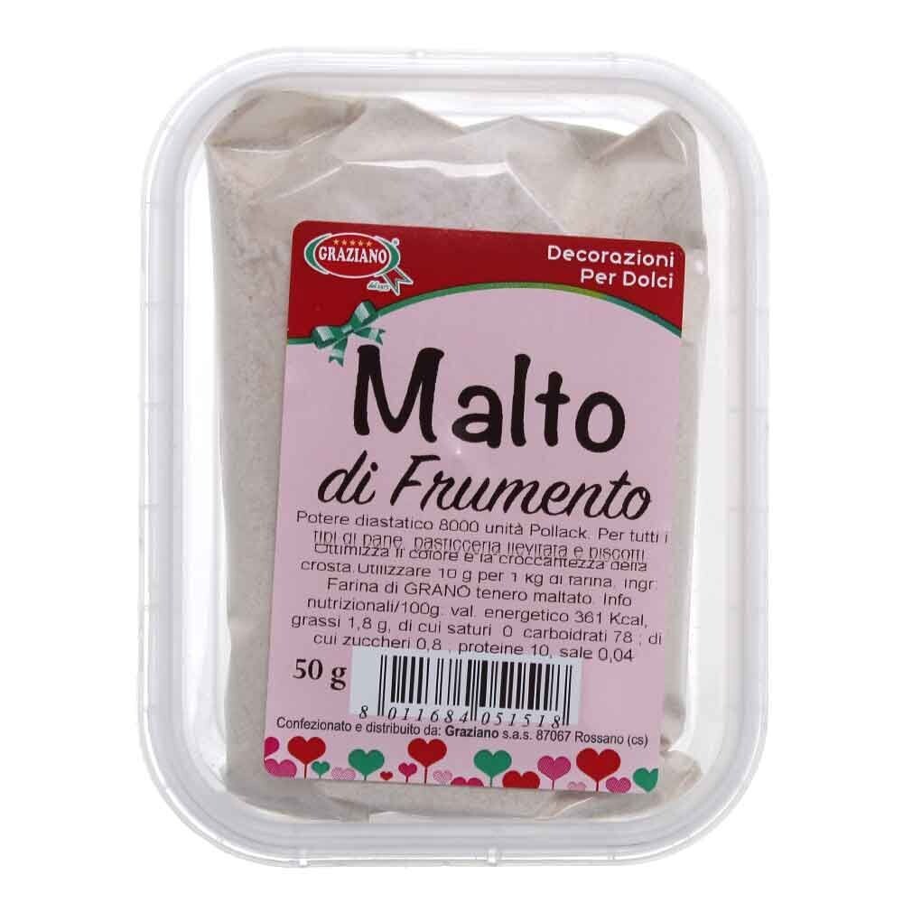 Graziano Malto di frumento in Polvere Diastatico 50 gr
