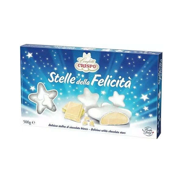 Crispo Stelle della Felicità Perlate bianche 500 gr. Senza Glutine