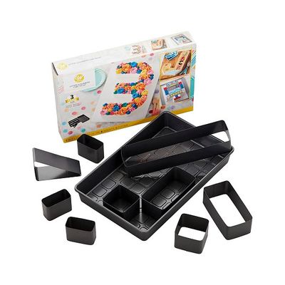 Wilton Set Teglia Componibile Lettere e Numeri 28 x 23,5 x h 5 cm