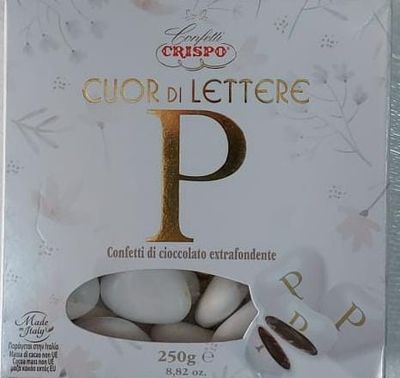 Crispo Cuor di Lettere Confetti con Iniziali "P"