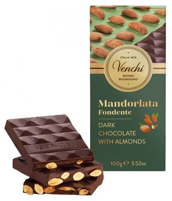 Venchi Tavoletta Nocciole,Mandorle &amp; Pistacchi Salati cioccolato bianco 100 Gr gluteen free
