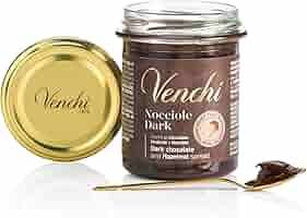 Venchi  Crema Spalmabile al Cioccolato Fondente e Nocciole 200 Gr