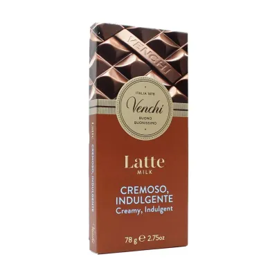 Venchi Tavoletta Latte Cremoso Indulgente Gluteen Free 78 Gr