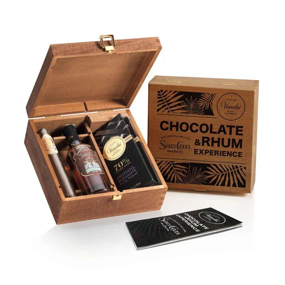 Venchi - Chocolate &amp; Rhum 7 Anni Experience 248g + 20cl
