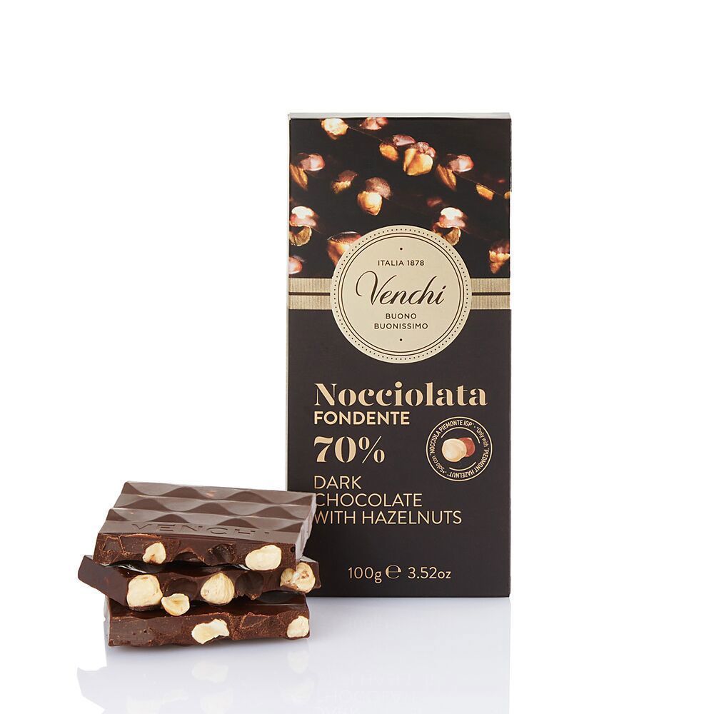 Venchi Tavoletta Nocciolata 70 % Extra Fondente 100 Gr