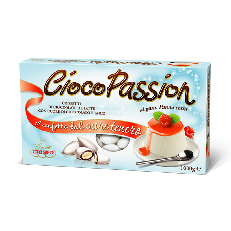 Crispo Confetti Ciocopassion al Gusto Panna Cotta Senza Glutine (Gluten Free) 1 kg
