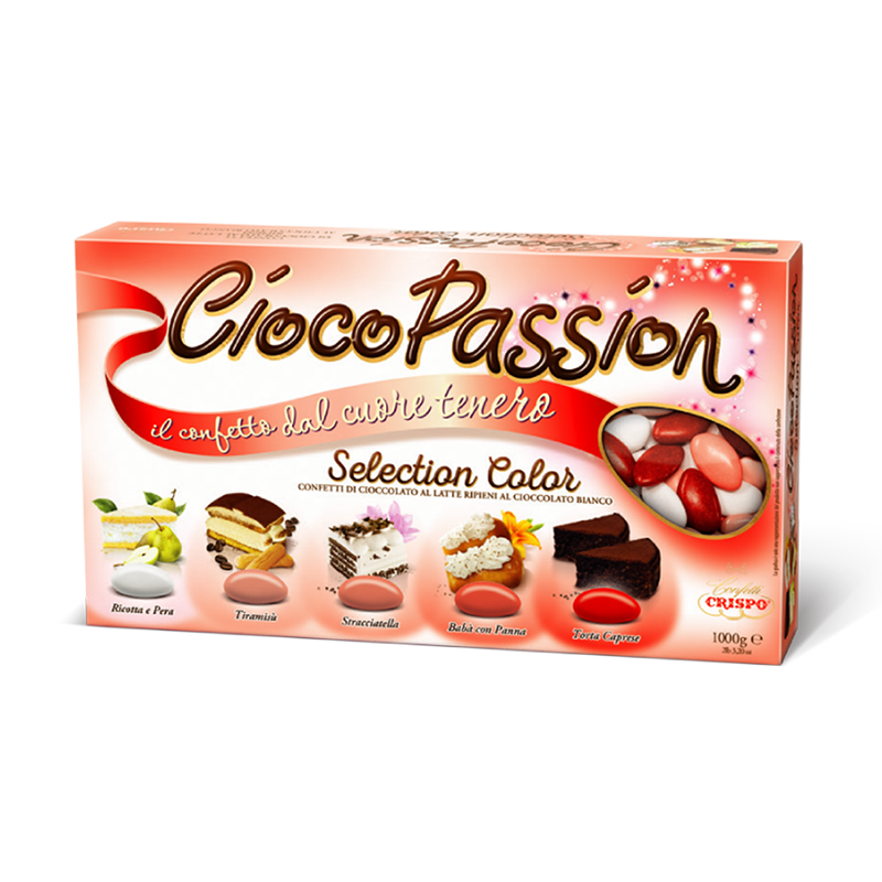 Crispo Confetti Ciocopassion  Selection 5 Tonalità di Rosso Senza Glutine (Gluteen Free) 1 kg