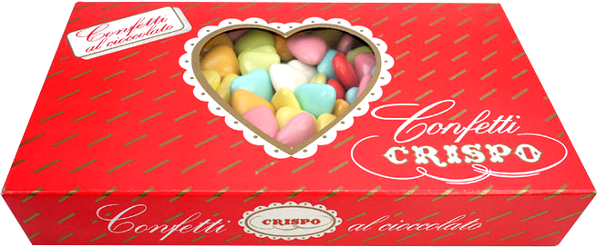 Crispo Confetti Cuoricini Mignon al Cioccolato Colori Assortiti  1 kg