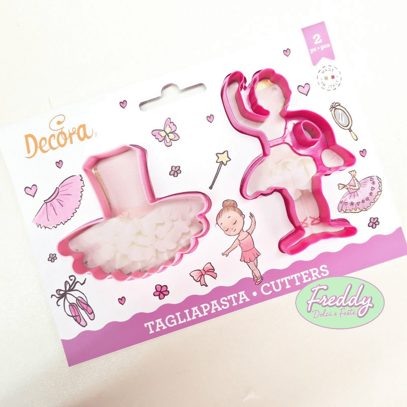 Decora Set 2 Tagliapasta Ballerina e Tutu' Danza