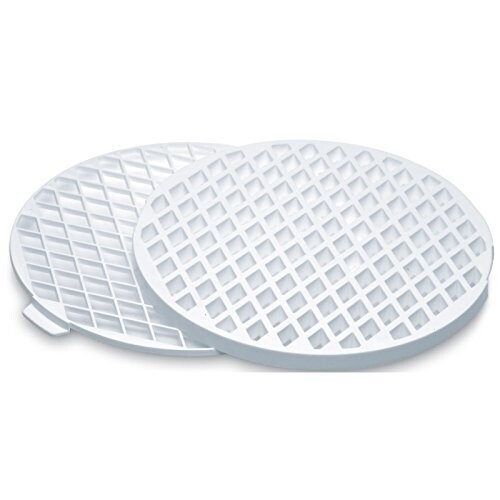 Decora Griglia Tagliapasta a Losanghe per Crostata Tonda in Plastica Bianca Diametro Ø 30 cm