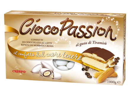 Crispo Confetti Ciocopassion Tiramisù Senza Glutine (Gluten Free) 1 kg Crispo Confetti Ciocopassion Tiramisù Senza Glutine (Gluten Free) 1 kg