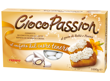 Crispo Confetti Ciocopassion Babà e Panna Senza Glutine (Gluten Free) 1 kg