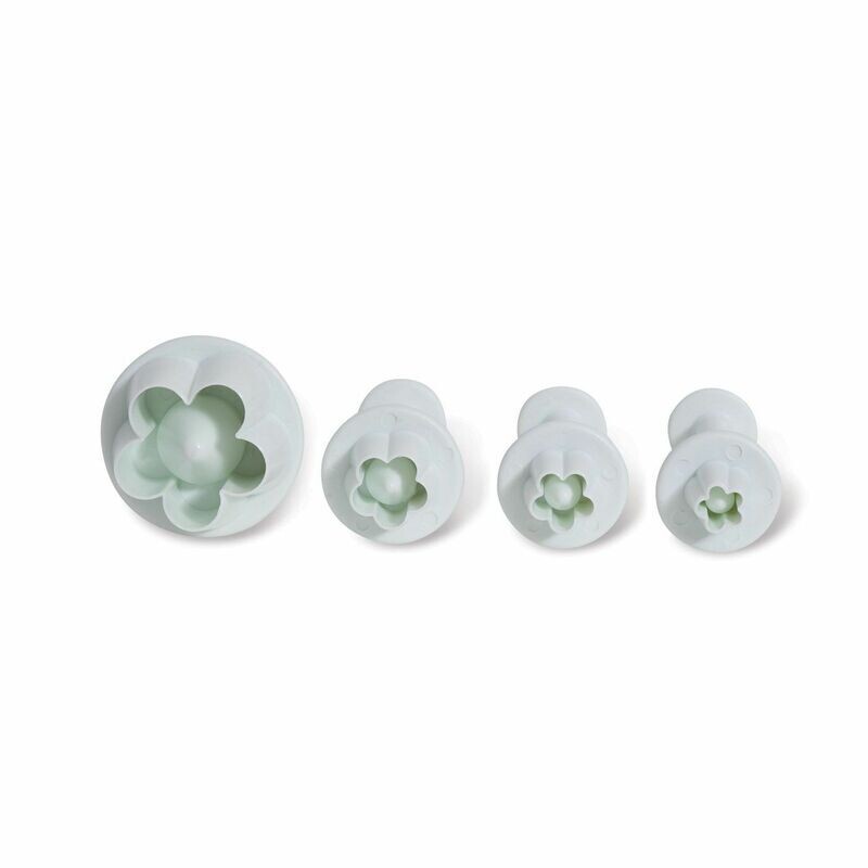 Pavoni Set 4 pz Tagliapasta a Forma di Fiore con Estrattore - Pavoni Set 4 pz Tagliapasta a Forma di Fiore con Estrattore -