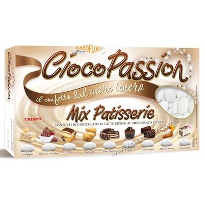 Crispo Confetti Ciocopassion Mix Patisserie Bianchi 1 kg 9 gusti assortiti Crispo Confetti Ciocopassion Mix Patisserie Bianchi 1 kg 9 gusti assortiti
