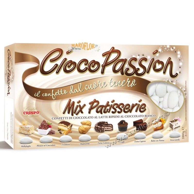 Crispo Confetti Ciocopassion Mix Patisserie Bianchi 1 kg 9 gusti assortiti