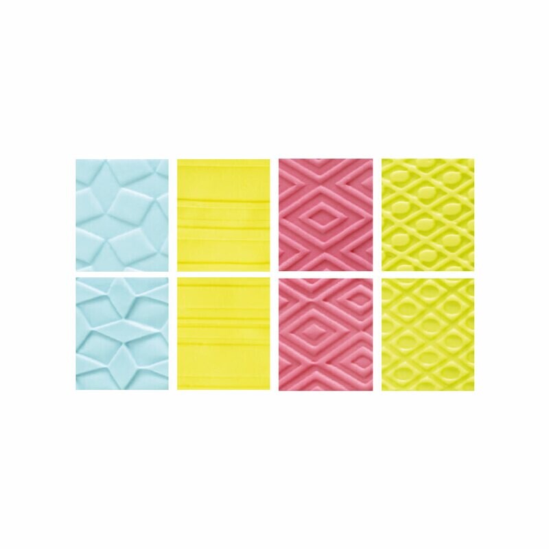 Decora Set 4 Fogli Decorativi Per Pasta Di Zucchero Forme Geometriche Dimensioni cm 21 x 29,7