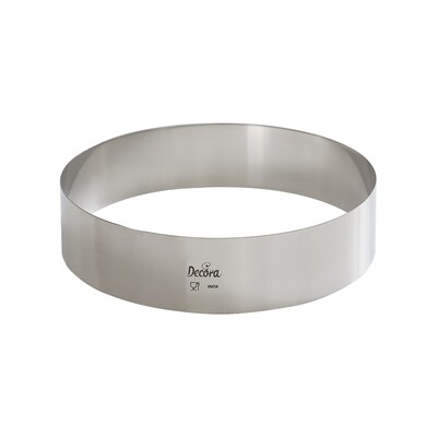 Decora Coppapasta Rotondo in Acciaio Inox Diametro Ø 24 cm h 4,5 Sagoma Cerchio Decora Coppapasta Rotondo in Acciaio Inox Diametro Ø 24 cm h 4,5 Sagoma Cerchio