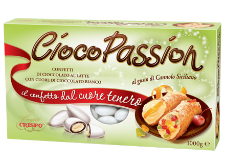 Crispo Confetti Ciocopassion Cannolo Siciliano Senza Glutine (Gluten Free) 1 kg Crispo Confetti Ciocopassion Cannolo Siciliano Senza Glutine (Gluten Free) 1 kg