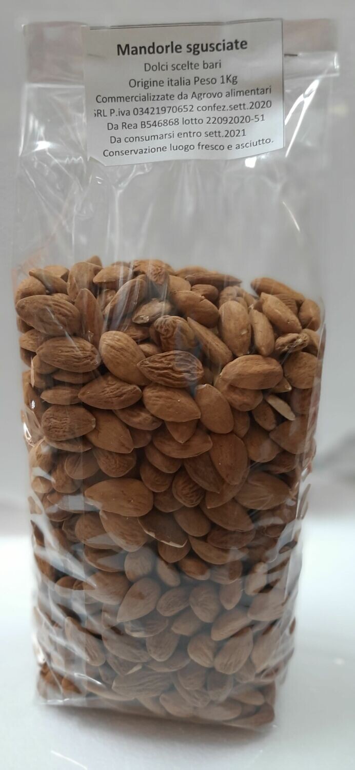 Mandorle Sgusciate Italiane 1kg  Raccolto 2026