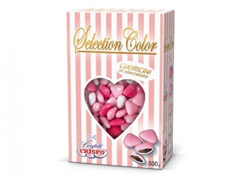 Crispo Confetti Cuoricini Mignon Selection Colore Rosa  500 gr