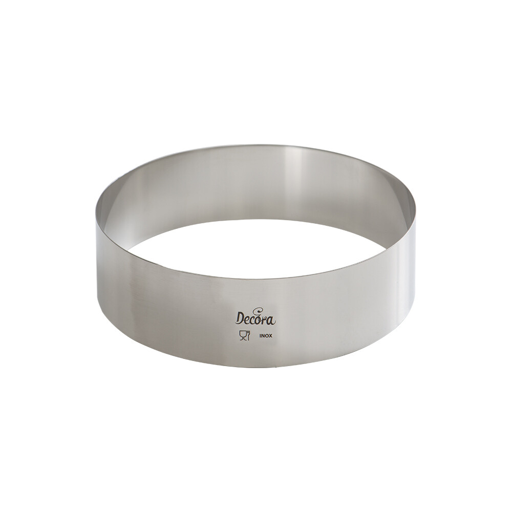 Decora Coppapasta Rotondo in Acciaio Inox Diametro Ø 20 cm h 4,5 Sagoma Cerchio Decora Coppapasta Rotondo in Acciaio Inox Diametro Ø 20 cm h 4,5 Sagoma Cerchio