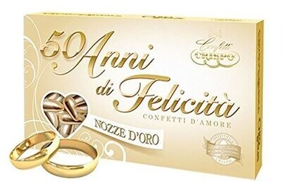 Crispo Confetti Mandorla 50 anni Nozze D'Oro Senza Glutine (Gluten Free) 500 gr