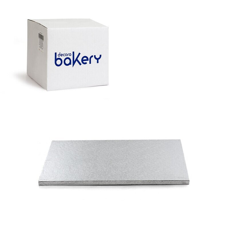 Decora Sottotorta Rigido Rettangolare Argento linea Bakery 20 x 30 x 1,2 h cm Decora Sottotorta Rigido Rettangolare Argento linea Bakery 20 x 30 x 1,2 h cm