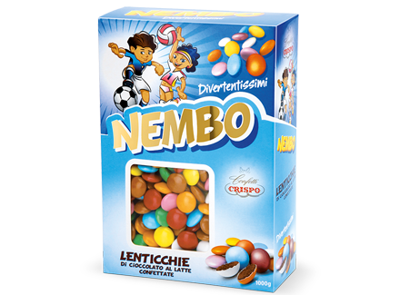 Crispo Confetti al Cioccolato Nembo Tipo Smarties Senza Glutine (Gluten Free) 1 Kg
