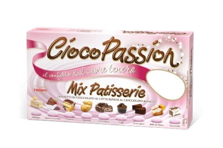 Crispo Confetti Ciocopassion Mix Patisserie Rosa 1 kg 9 gusti assortiti Crispo Confetti Ciocopassion Mix Patisserie Rosa 1 kg 9 gusti assortiti