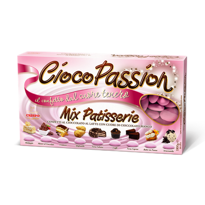 Crispo Confetti Ciocopassion Mix Patisserie Rosa 1 kg (9 Gusti assortiti)