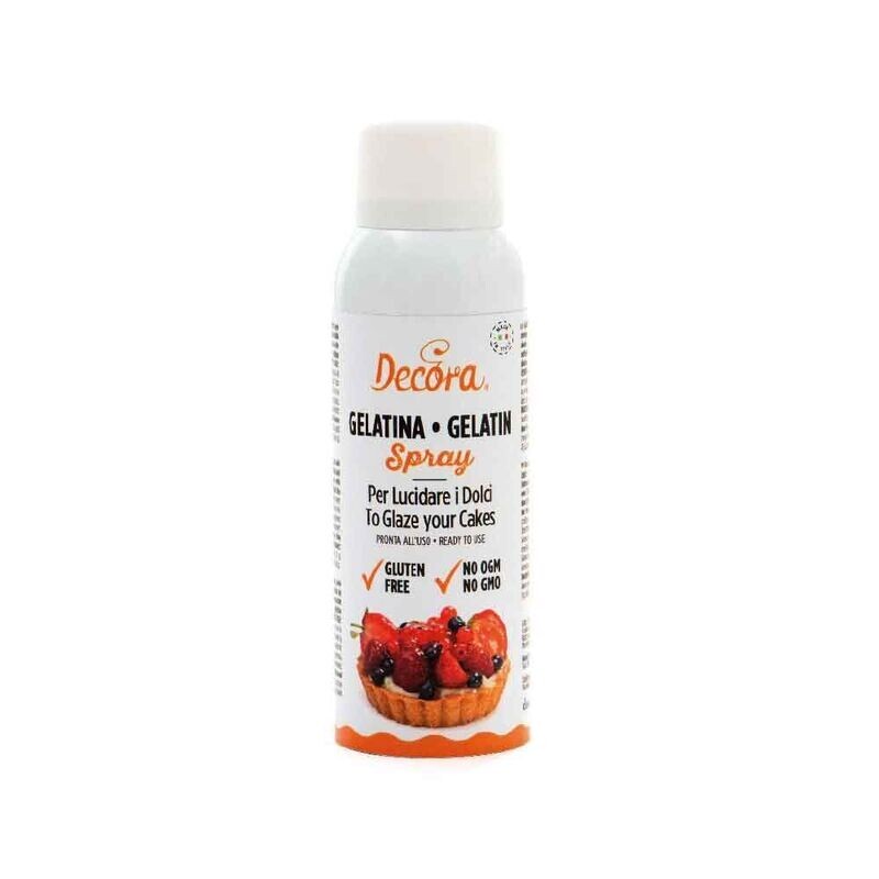 Gelatina Spray Lucidante per Dolci e Crostate di Frutta 125 ml Decora Gelatina Spray Lucidante per Dolci e Crostate di Frutta 125 ml Decora