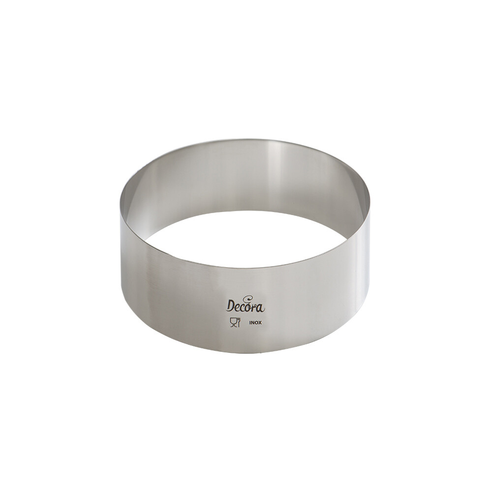 Decora Coppapasta Rotondo in Acciaio Inox Diametro Ø 10 cm h 4,5 Sagoma Cerchio
