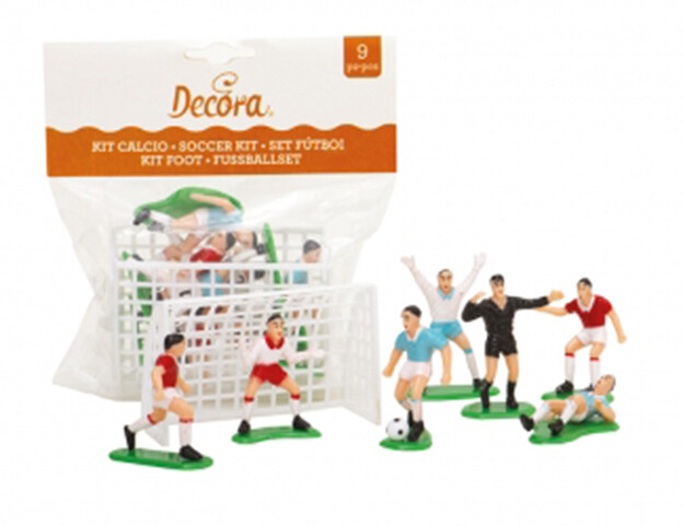 Decora Set per Decorazione in Plastica Calcio