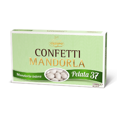 Crispo Confetti Mandorla Pelata 37/37 Bianca Senza Glutine (Gluten Free) 1 kg