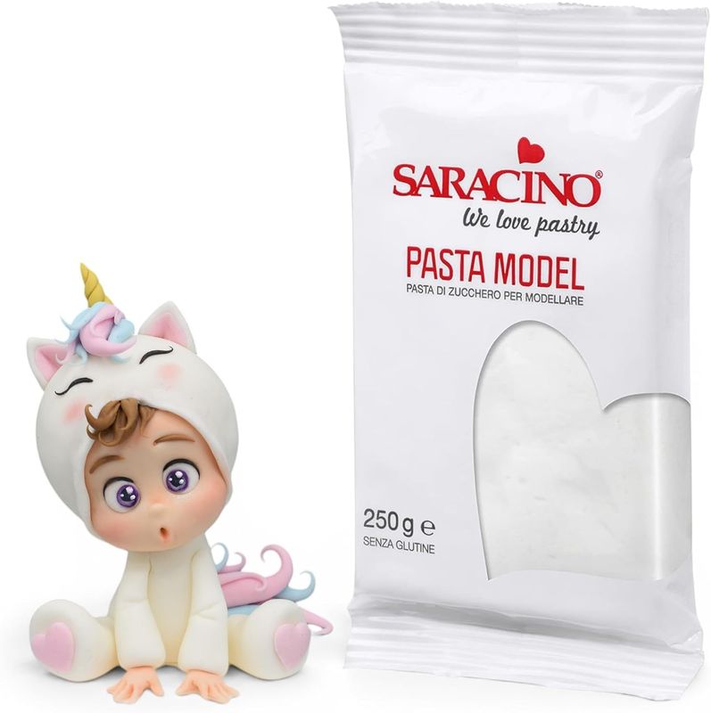 Saracino Pasta di Zucchero Model Bianca 250 Gr Saracino Pasta di Zucchero Model Bianca 250 Gr