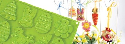 Pavoni Stampi Silicone Dolcetti Pasquali 8 porzioni