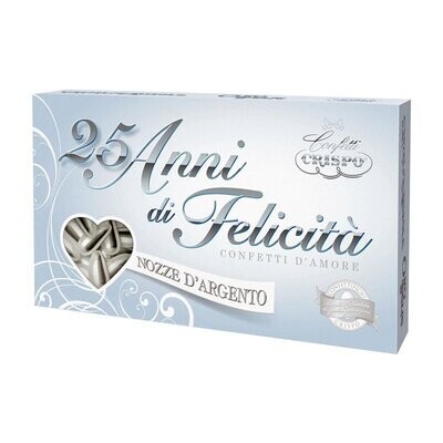 Crispo Confetti Mandorla 25 anni Nozze D'argento Senza Glutine (Gluten Free) 500 gr