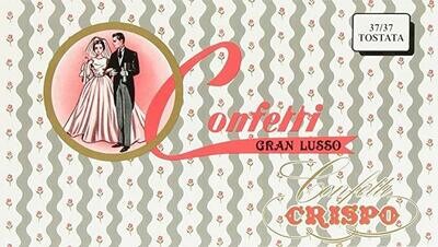 Crispo Confetti Gran Lusso Mandorla Tostata 37/37 Bianchi Senza Glutine (Gluten Free) 1 kg
