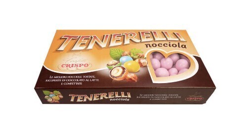 Crispo Confetti Tenerelli alla Nocciola Rosa Senza Glutine (Gluten Free) 1 kg Crispo Confetti Tenerelli alla Nocciola Rosa Senza Glutine (Gluten Free) 1 kg