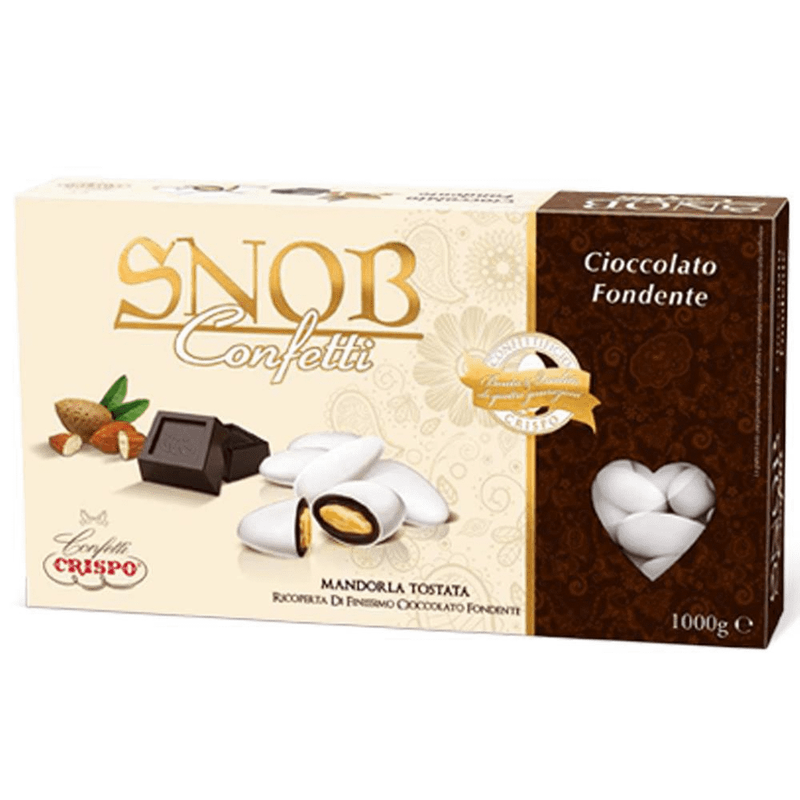 Crispo Confetti Snob Bianchi al Gusto Cioccolato Fondente kg.1 senza glutine( Gluten Free)