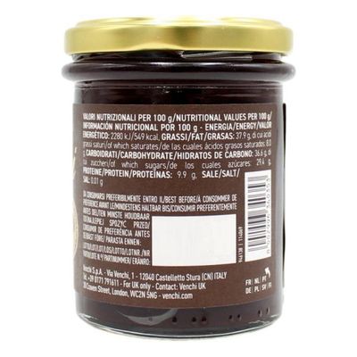 Venchi  Crema Spalmabile al Cioccolato Fondente e Nocciole 200 Gr