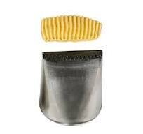 Decora Beccuccio Cornetto Intreccio 789 in Acciaio Inox con 16 zigrinature