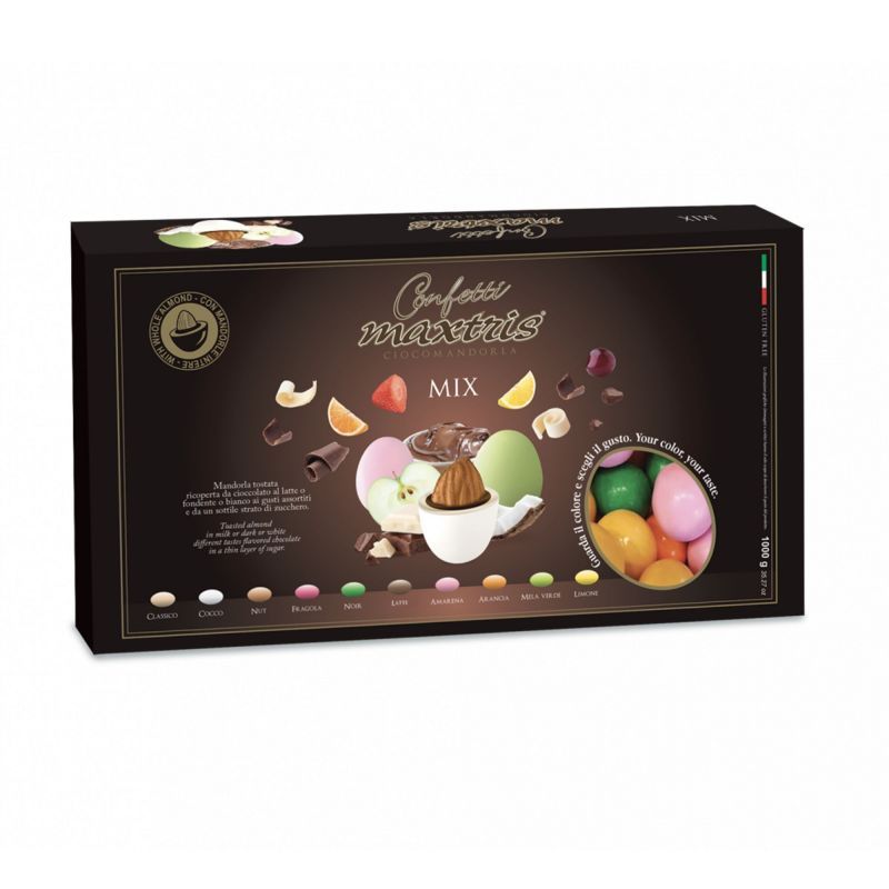 Maxtris Confetti Mix Frutta 10 Gusti Colori Assortiti Senza Glutine (Gluten Free) 1 Kg