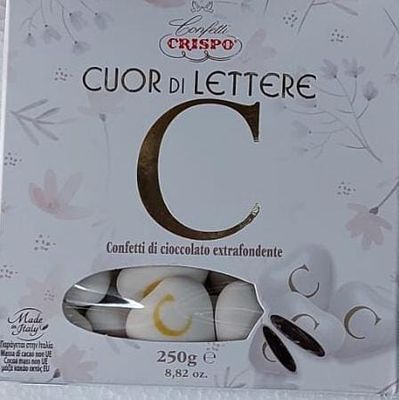 Crispo Cuor di Lettere Confetti con Iniziali "C"