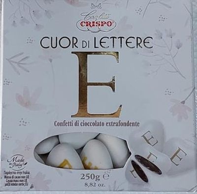 Crispo Cuor di Lettere Confetti con Iniziali "E"
